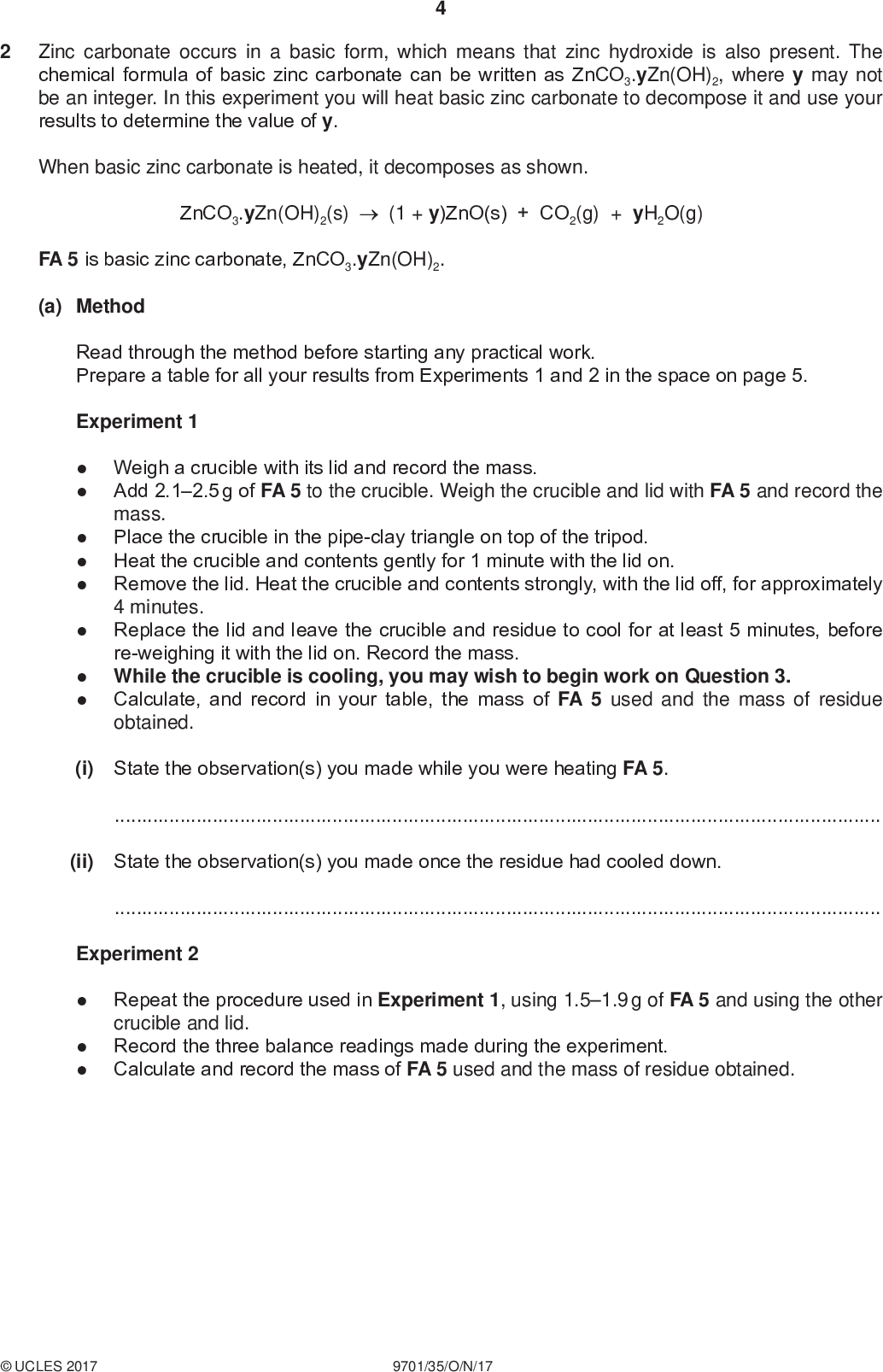 CIE Nov 2017 v5 Paper 3 Q2 (with explained solutions)