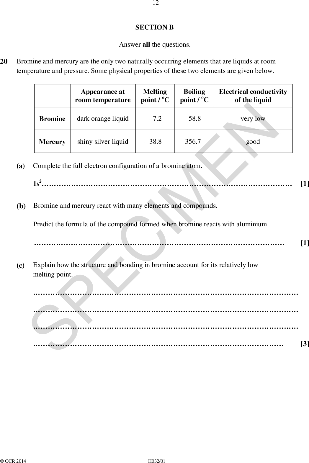 OCR A AS Specimen Paper 1 Q20 (with explained solutions)