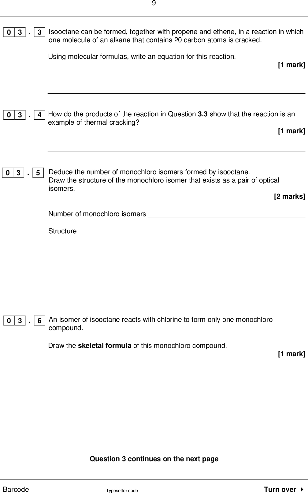 AQA Specimen Paper 2 Q3 (with explained solutions)